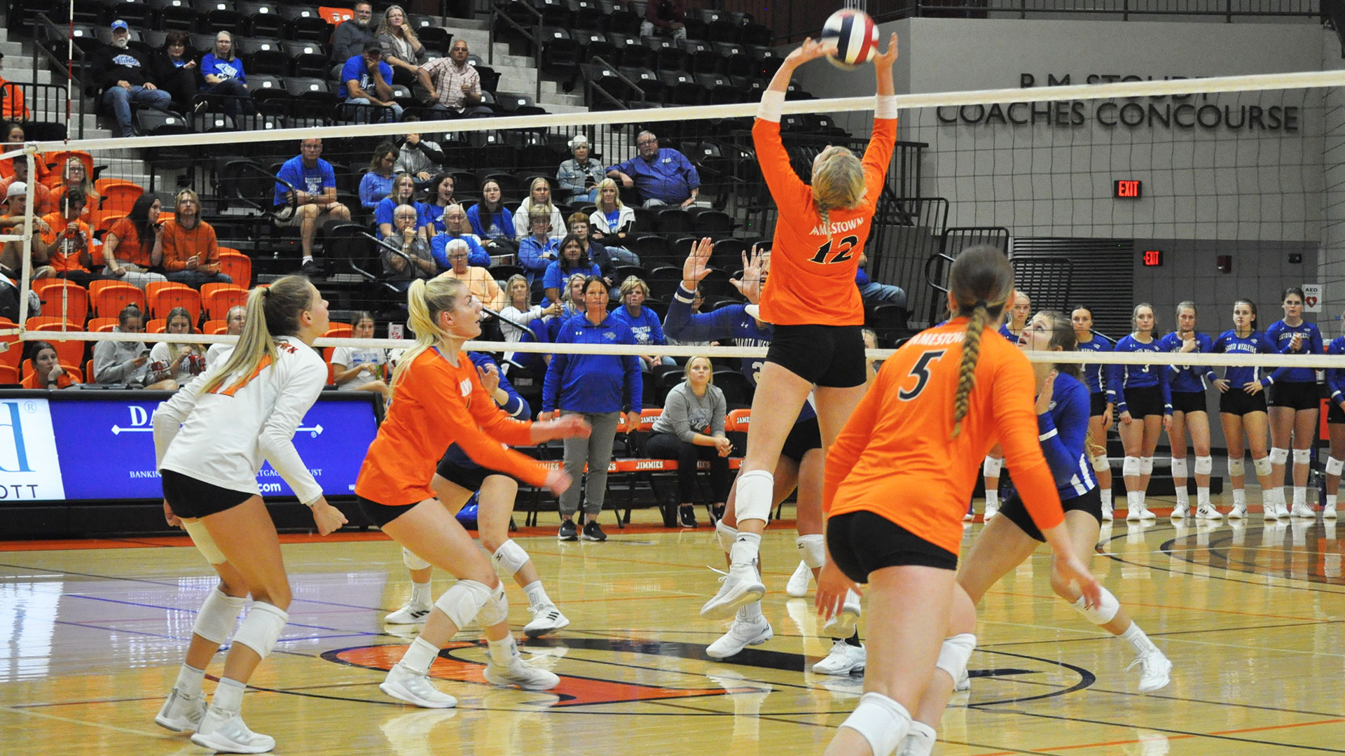 Second-ranked Jimmies earn five-set win at No. 7 Northwestern