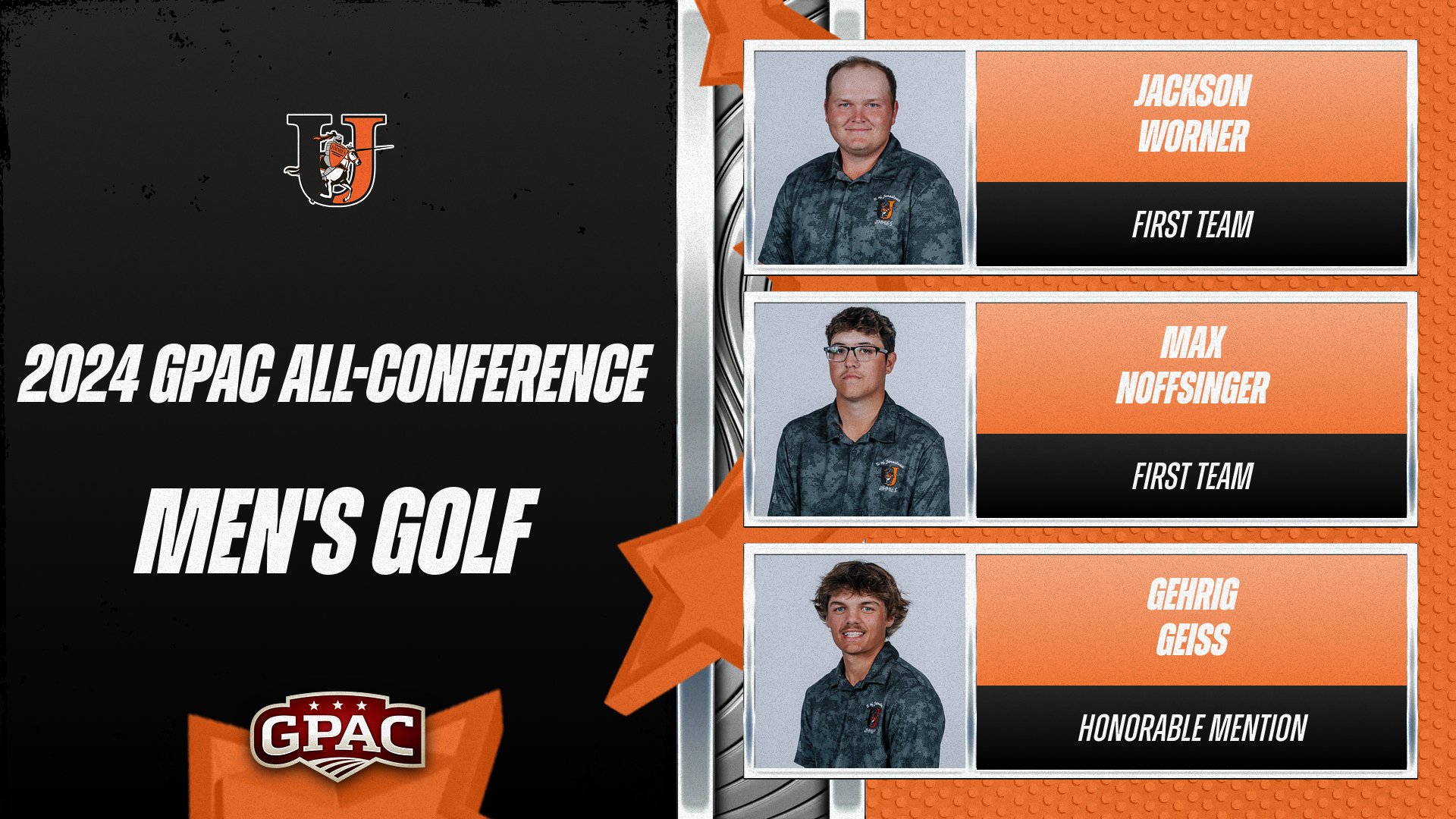Jackson Worner & Max Noffsinger named to GPAC All-Conference First Team