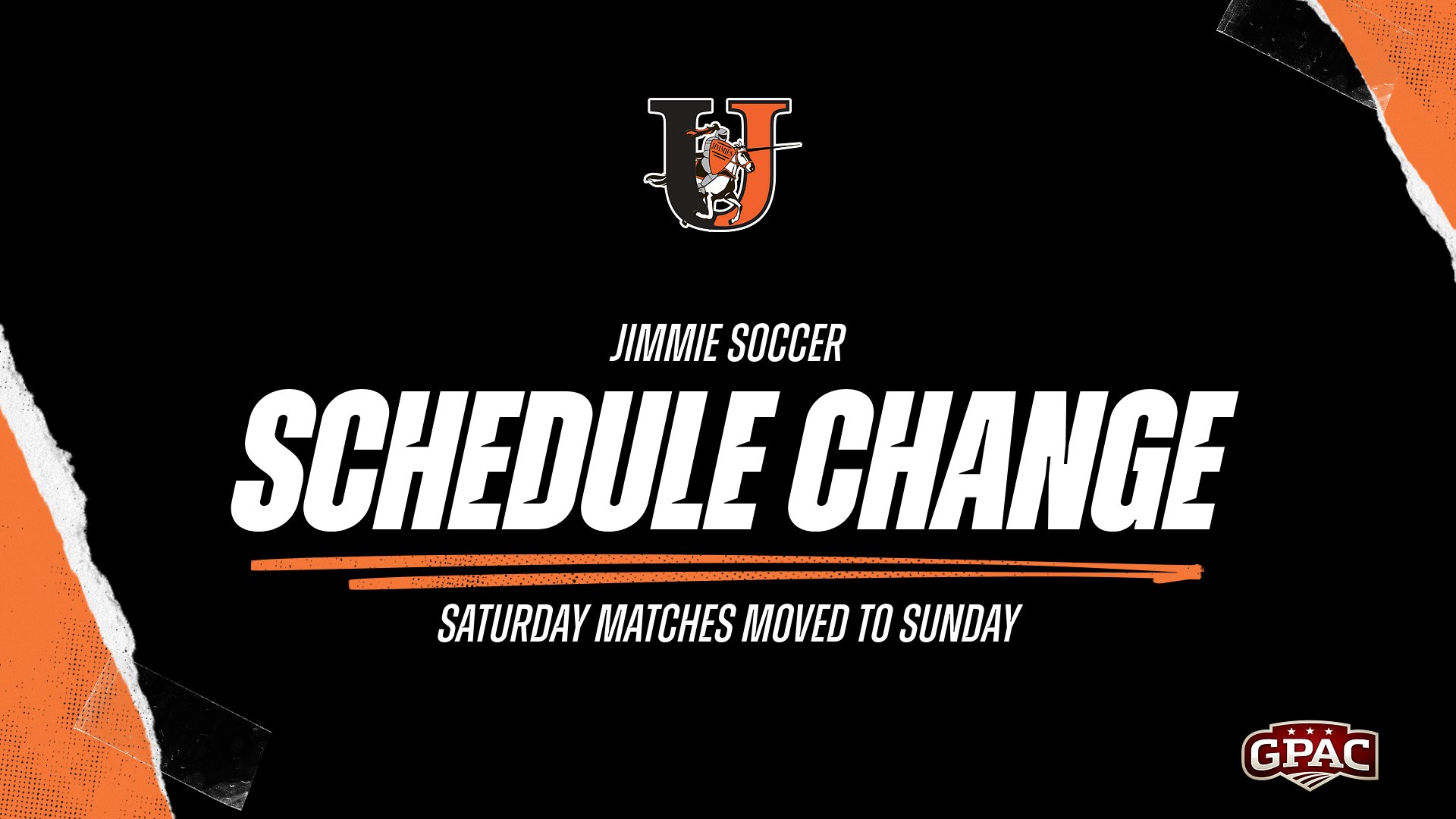 Saturday home matches against Doane moved to Sunday
