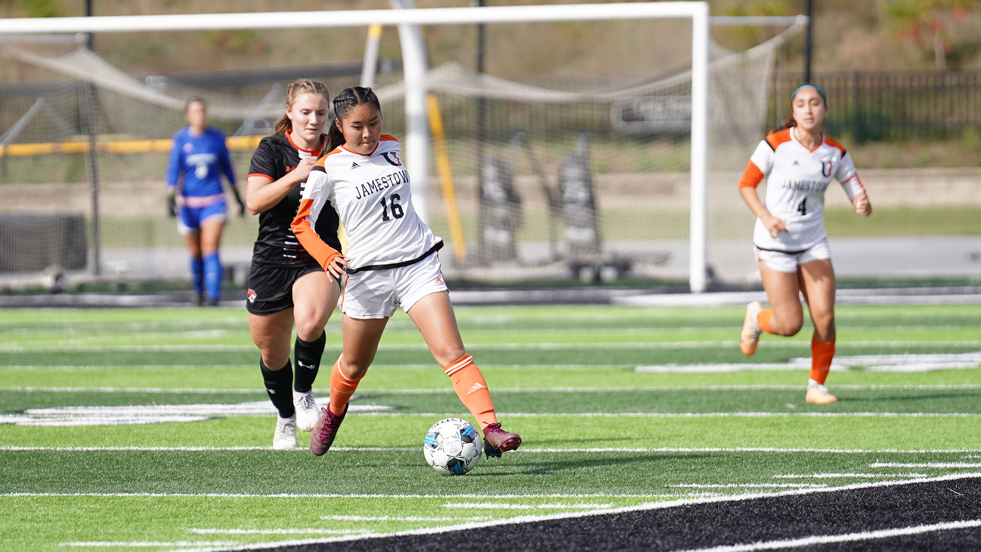 Kyla Yamada was one of four players to have a goal for UJ on Saturday / Photo by Alex Maida